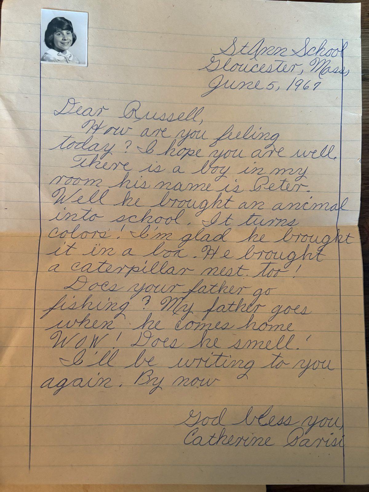 Photograph of letter L02, Page 1