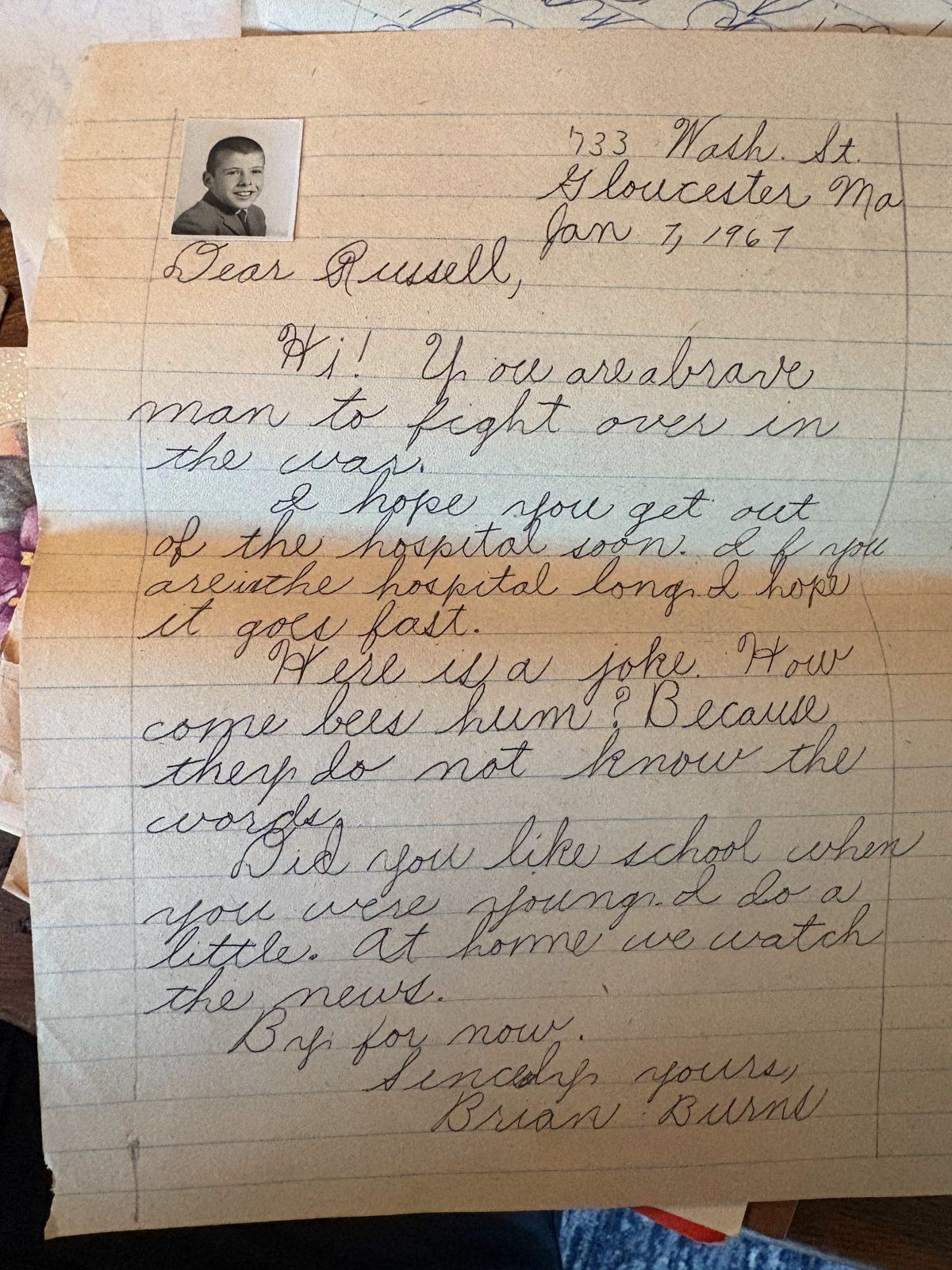 Photograph of letter L11, Page 1