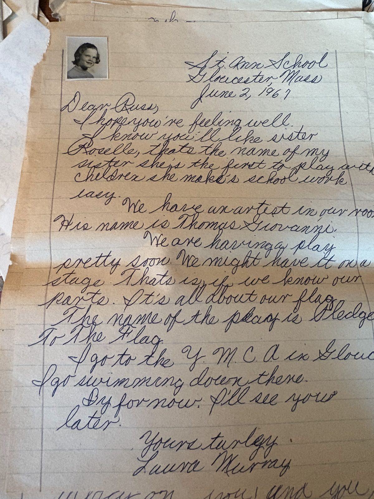 Photograph of letter L14, Page 1