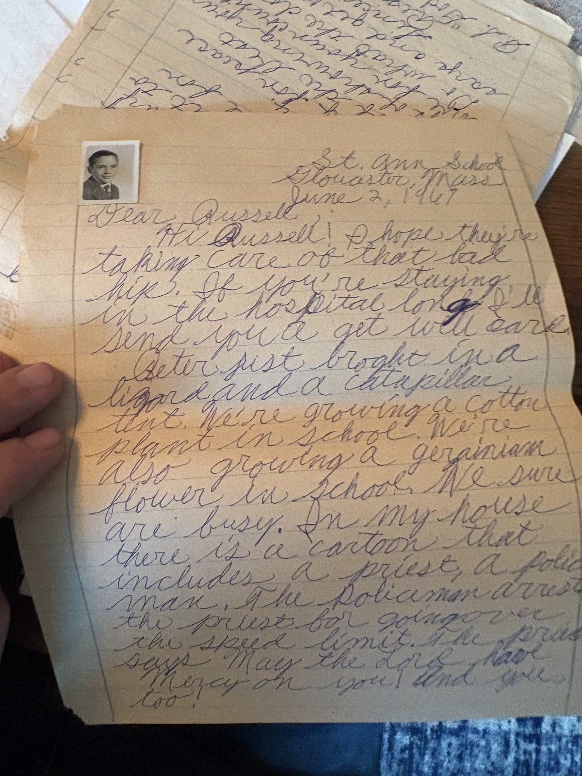 Photograph of letter L15, Page 1