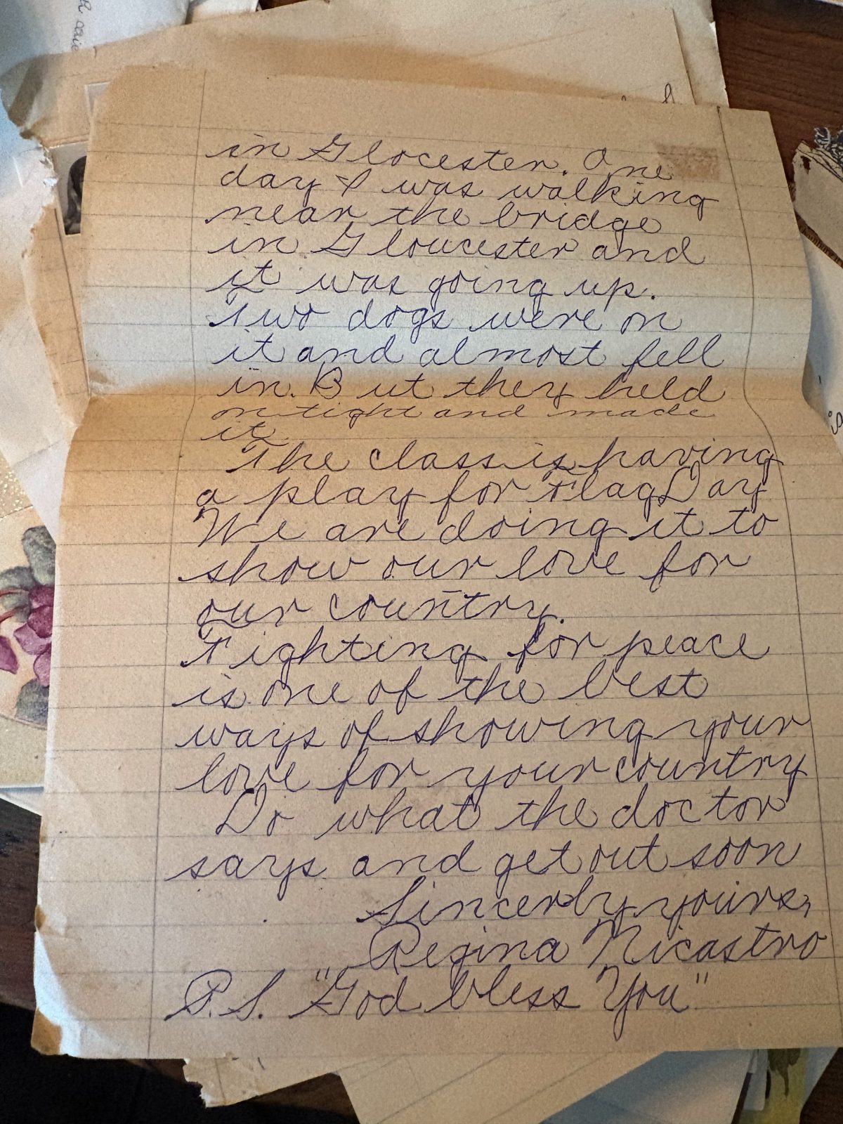 Photograph of letter L16, Page 2