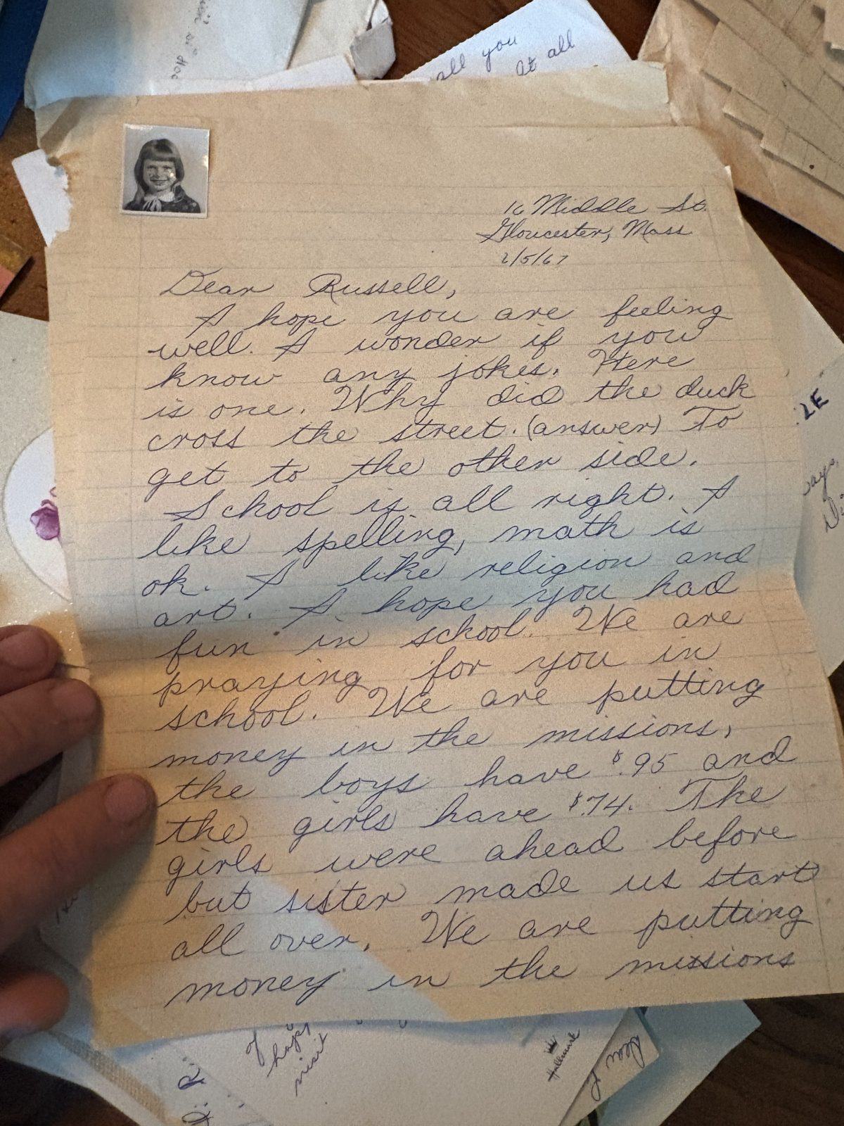 Photograph of letter L22, Page 1