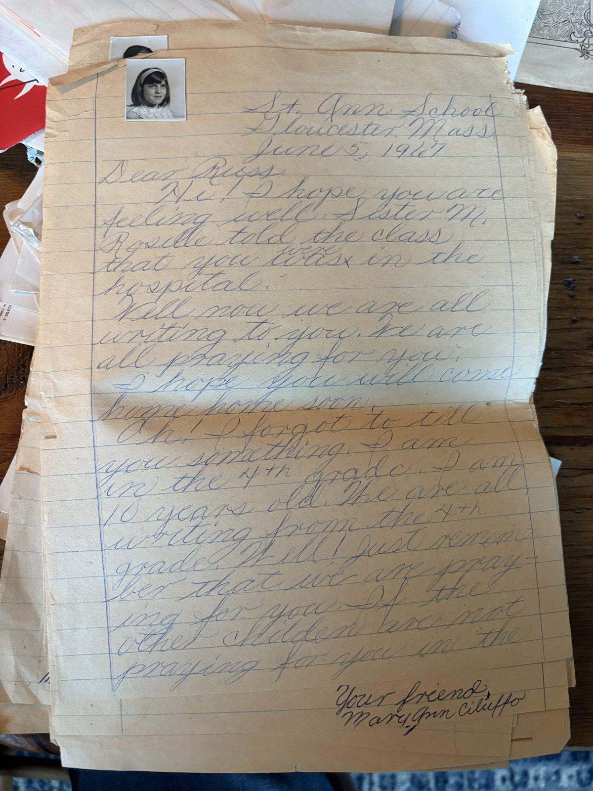 Photograph of letter L24, Page 1