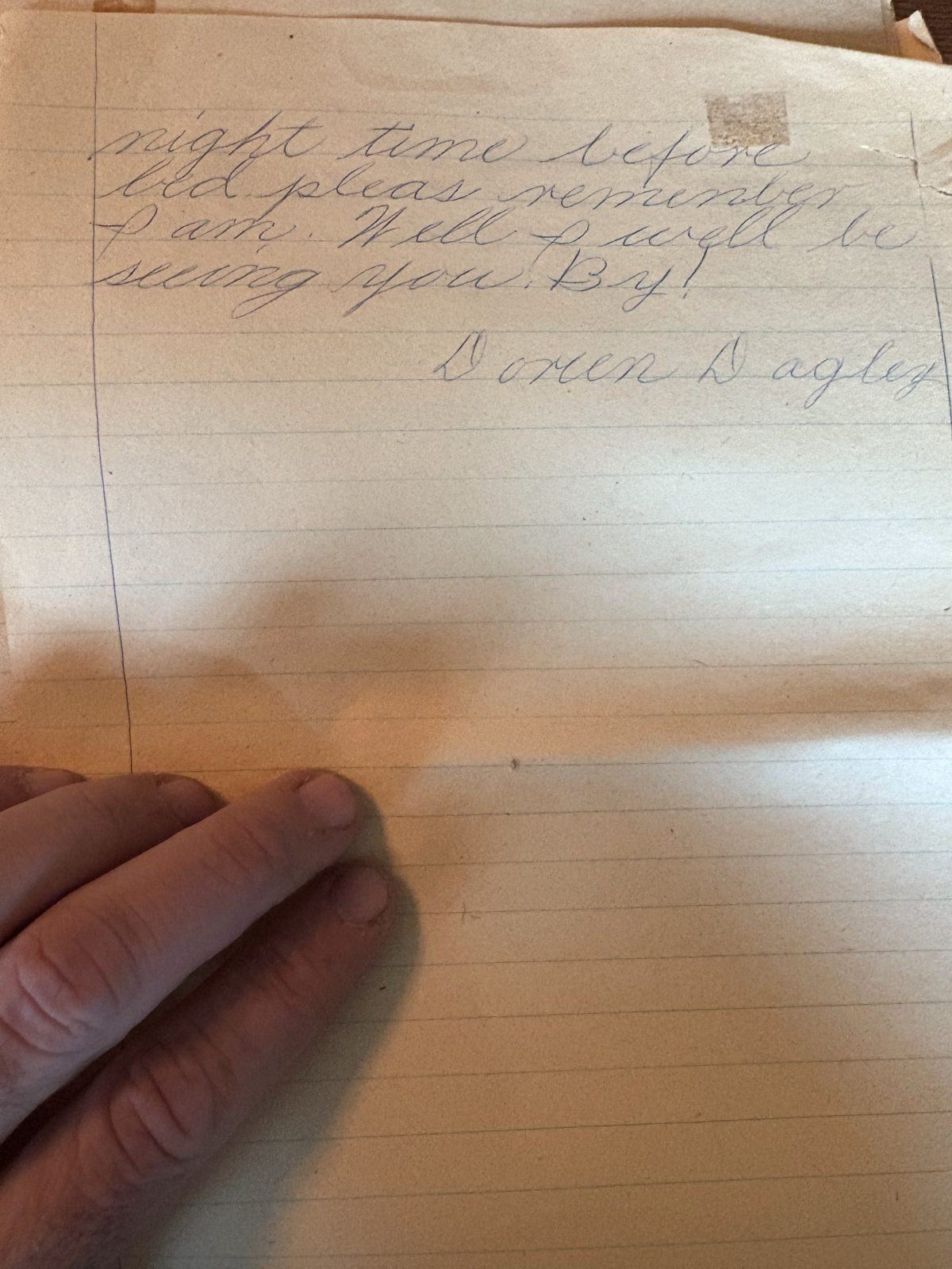 Photograph of letter L24, Page 2