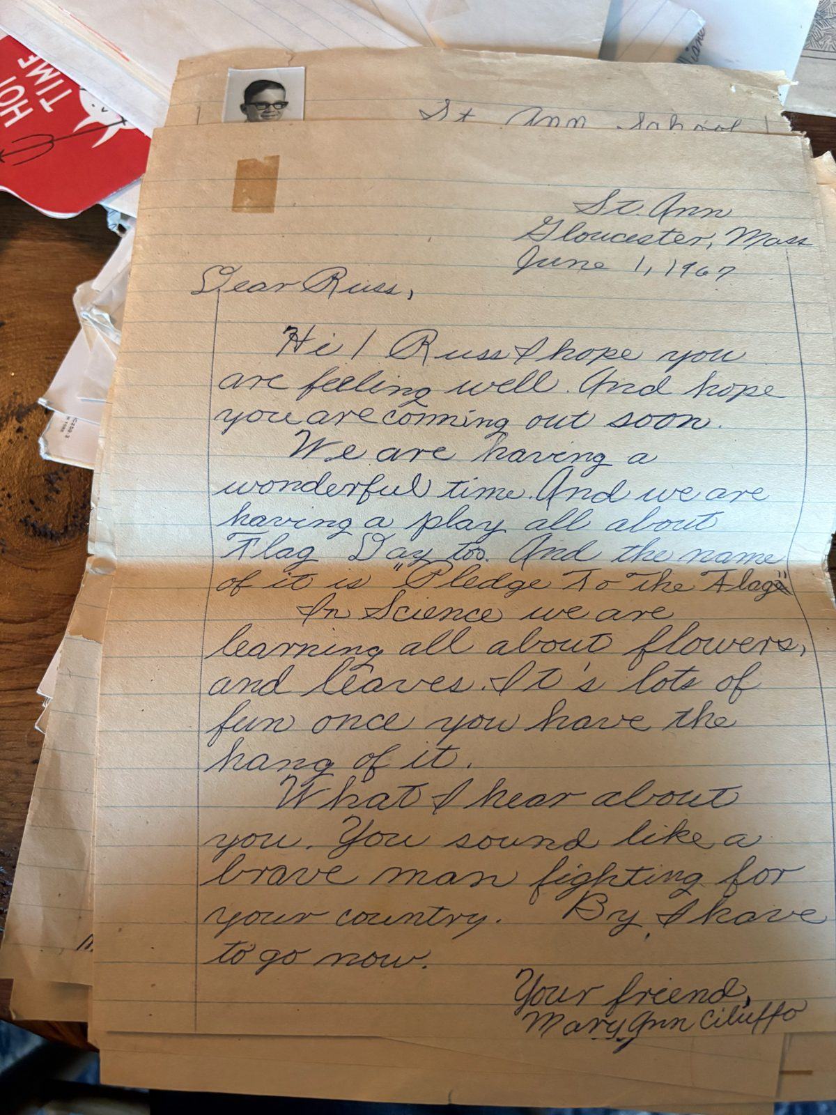 Photograph of letter L26, Page 1