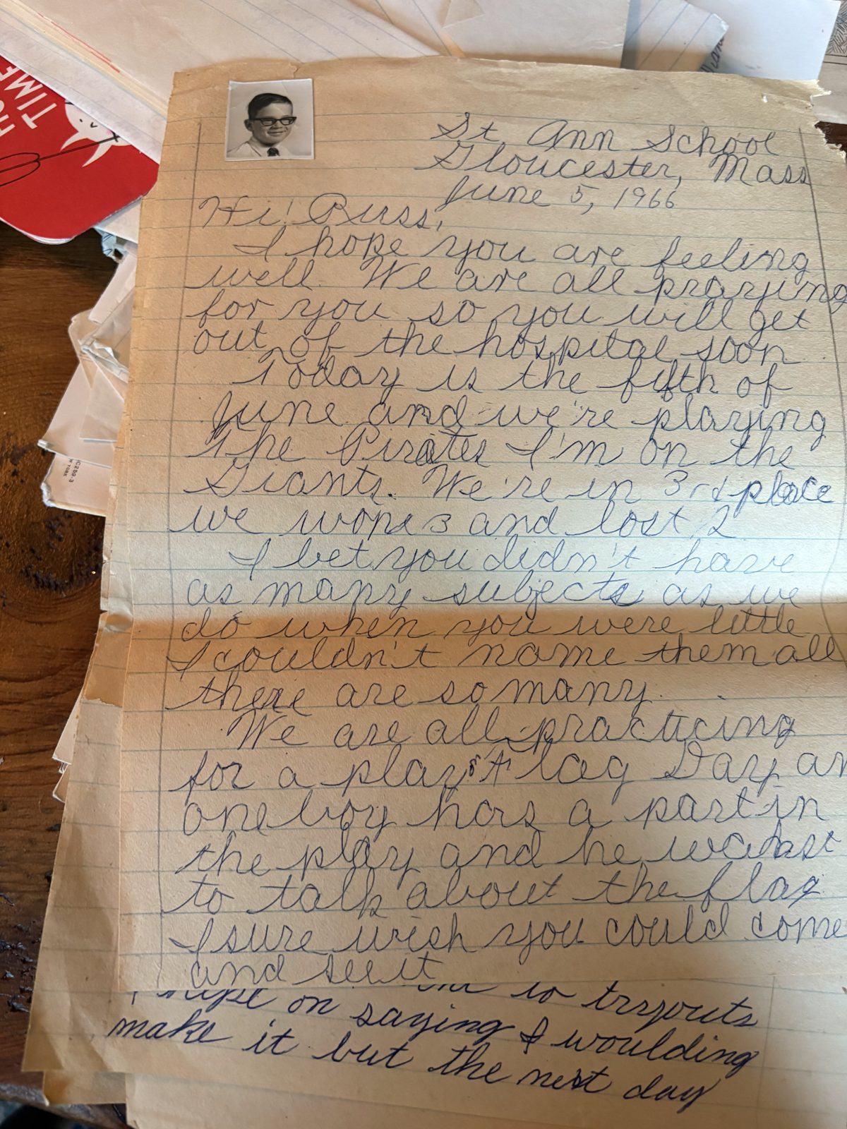 Photograph of letter L27, Page 1