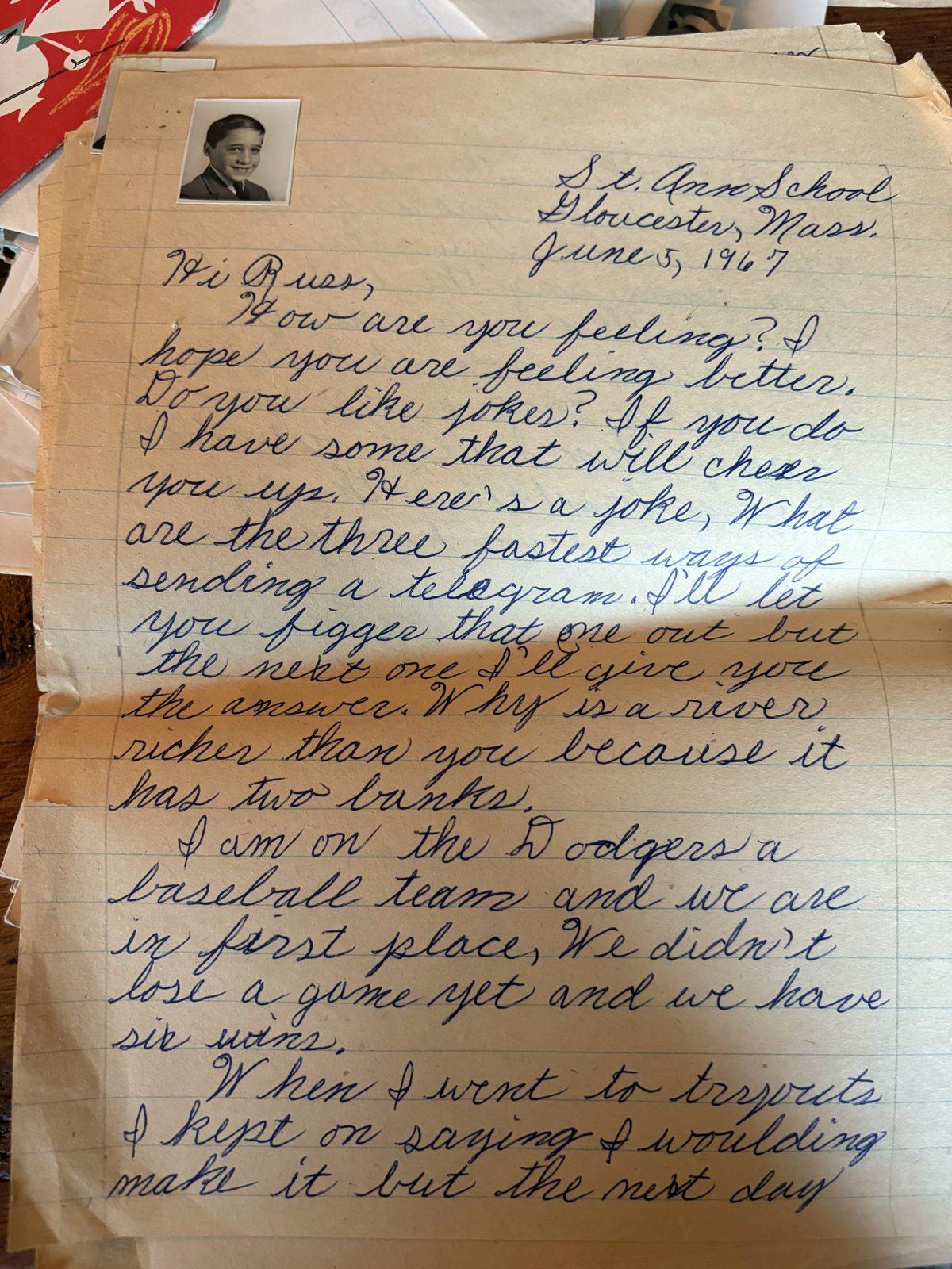 Photograph of letter L28, Page 1
