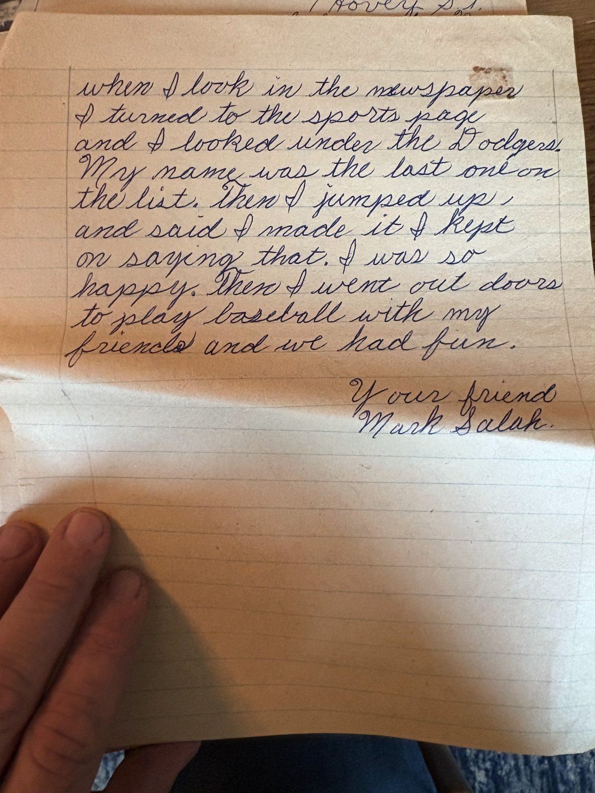 Photograph of letter L28, Page 2