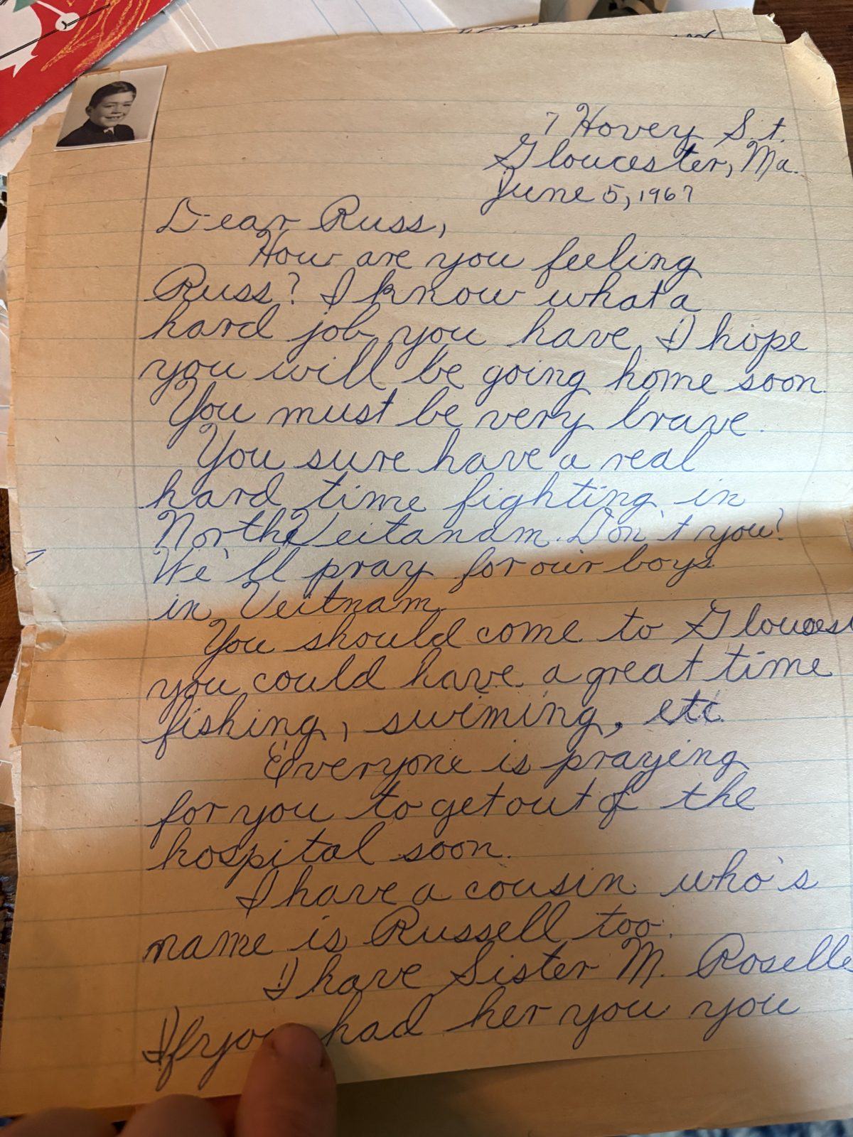 Photograph of letter L29, Page 1