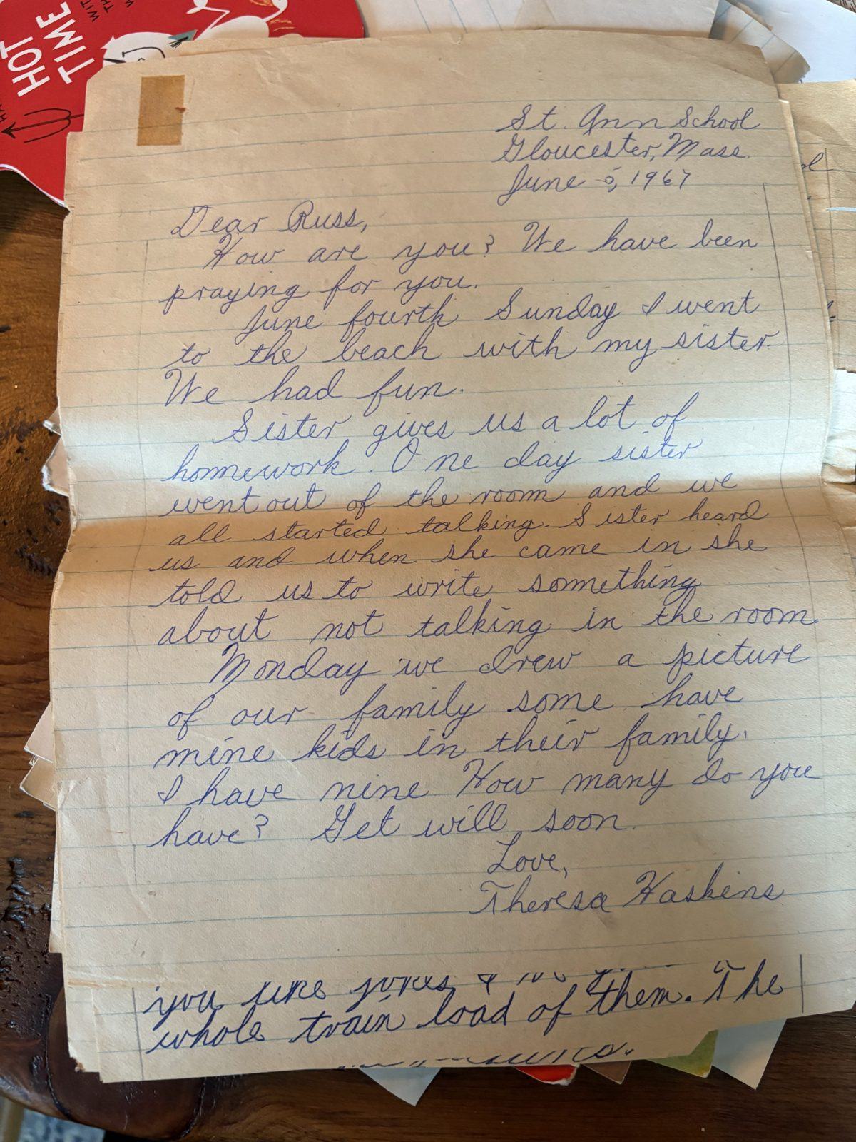 Photograph of letter L31, Page 1