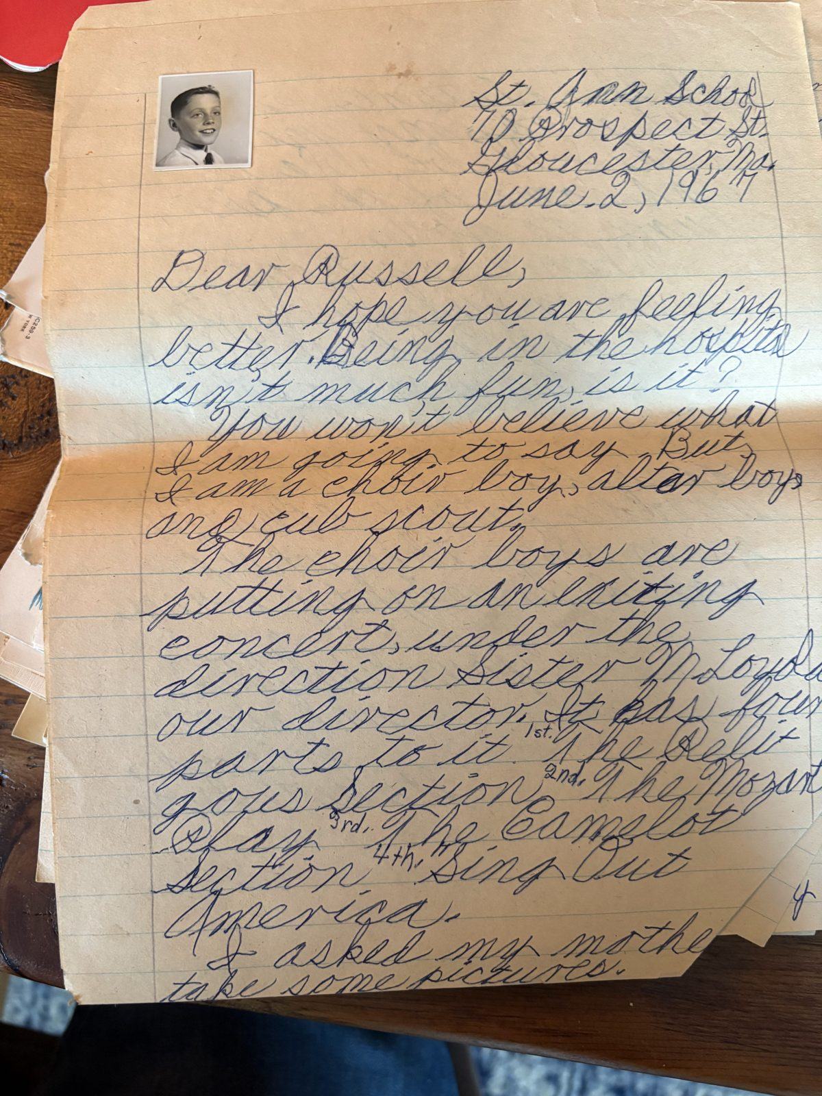 Photograph of letter L33, Page 1