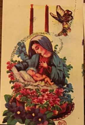 Front of a 1966 Christmas card from Hue, card 11 of 12