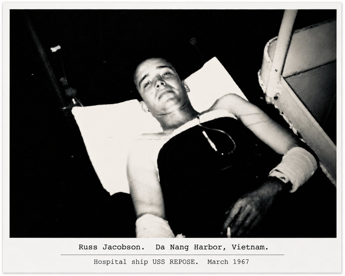 Russell Jacobson aboard the hospital ship USS Repose, March 1967